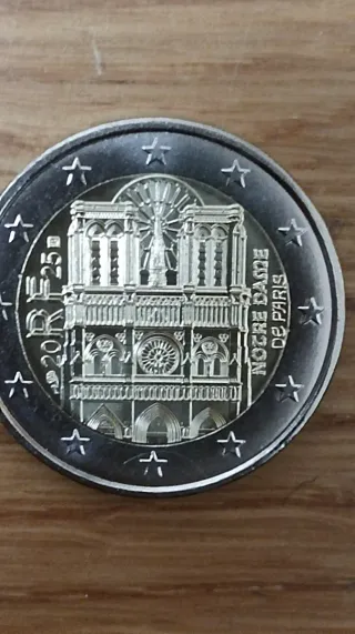 Moneda 2€ Notre Dame París