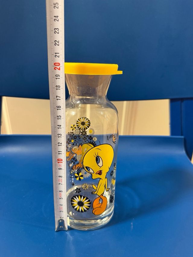 Jarra cristal Tweety tapa amarilla