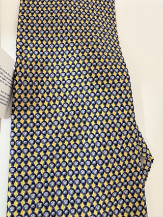 Lote 2 corbatas Richel azul y dorado