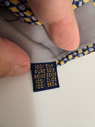 Lote 2 corbatas Richel azul y dorado