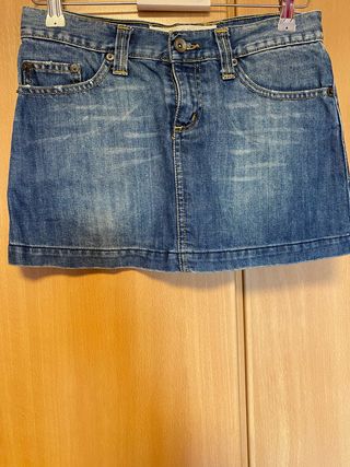 Mini falda vaquera Zara