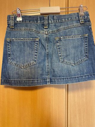 Mini falda vaquera Zara