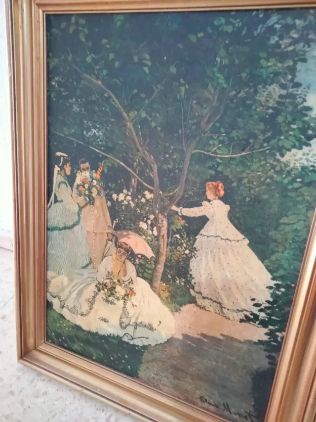Cuadro Mujeres en el Jardín Monet