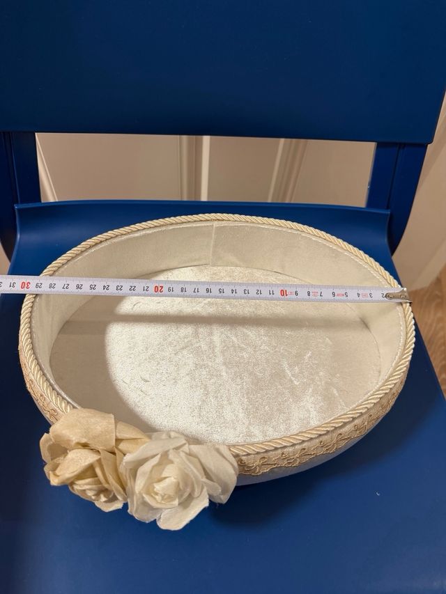 Bandeja terciopelo hecha a mano