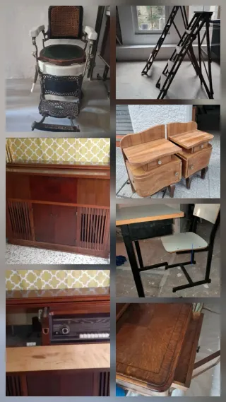 Lote Muebles Antiguos y Decoración