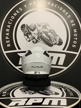 Casco Curve Krypton Modular Blanco Brillo Talla S