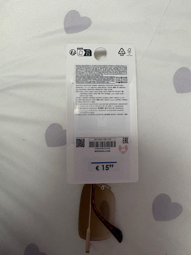 Gafas de sol Bershka marrones y doradas