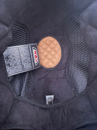 Casco Nzi Vintage Negro y Dorado