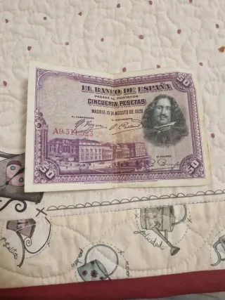 3 Billetes 50 Pesetas Banco de España 1928