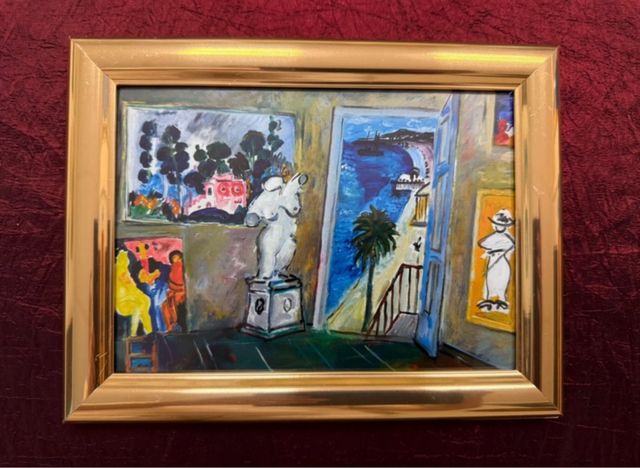 Cuadro Decorativo Dorado Multicolor