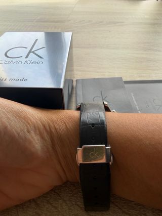 Reloj Calvin Klein Negro y Plateado