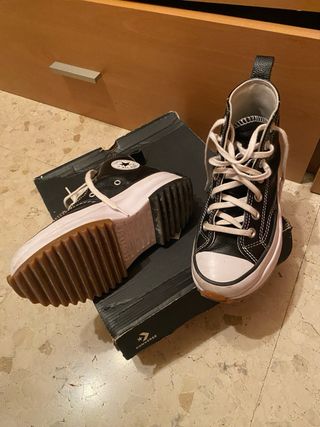 Converse Piel Plataforma Talla 35