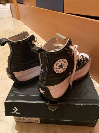 Converse Piel Plataforma Talla 35
