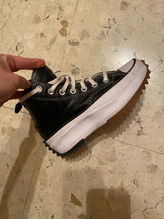 Converse Piel Plataforma Talla 35