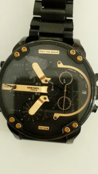 Orologio Diesel Nero e Oro