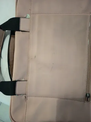 Bolso portátil acolchado rosa