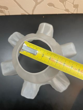 Preciosa tulipa cristal esmerilado blanco