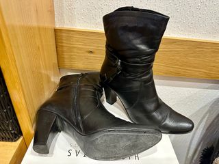 Botines Hispanitas Piel Negro Talla 39