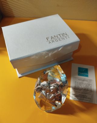 Soprammobile Fantin Argenti Angeli Cristallo