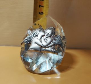 Soprammobile Fantin Argenti Angeli Cristallo