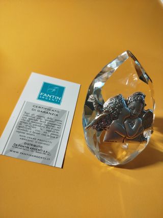 Soprammobile Fantin Argenti Angeli Cristallo