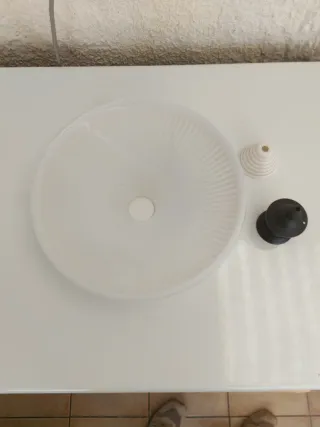 Plafoniera Vetro e Plastica