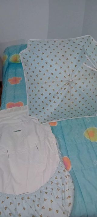 Sombrilla y funda para cochecito de bebé