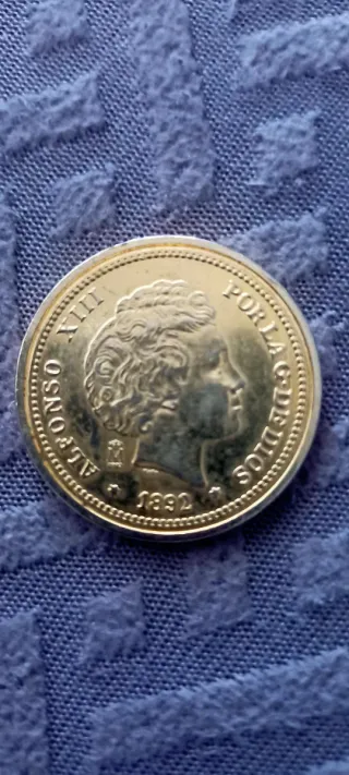 Moneda 20 Pesetas 1892 Alfonso XIII