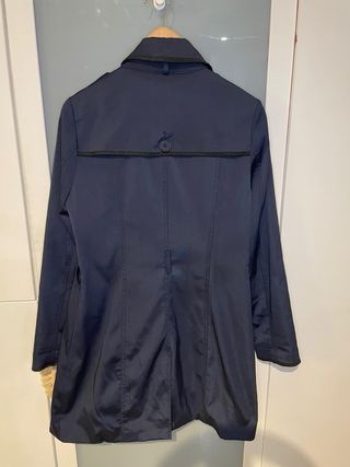 Gabardina azul mujer