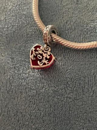 Charm corazón Mickey& Minnie
