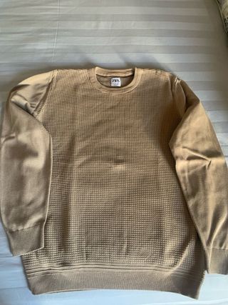 Jersey Zara Hombre Marrón claro