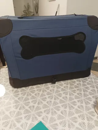 Transportín para mascotas azul