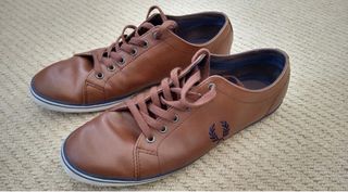 Zapatillas Fred Perry Cuero Marrón UK 10 44/45