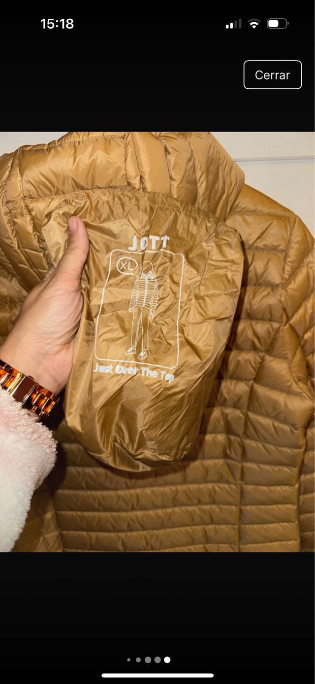 Plumífero Jott Mujer Dorado