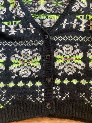 Cárdigan estampado multicolor