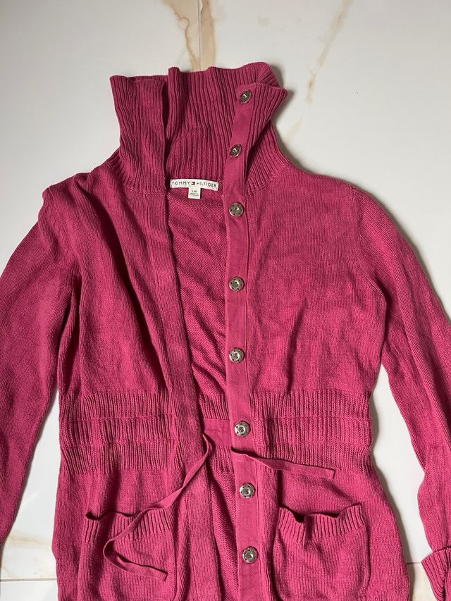 Cardigan Tommy Hilfiger donna rosa