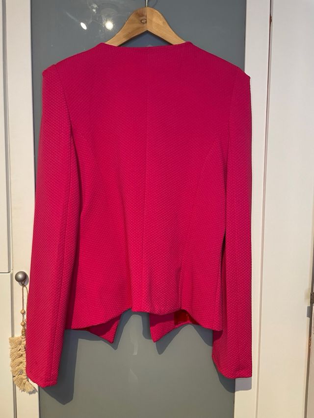 Blazer fucsia mujer