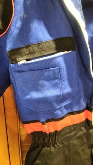 Mono de trabajo Elf Moto Azul y Negro talla M