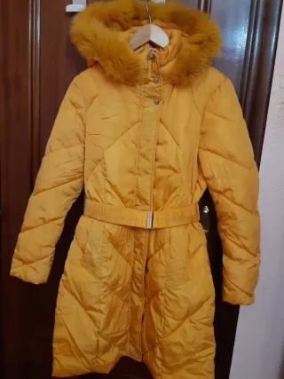Chaqueta acolchada mujer amarilla XL