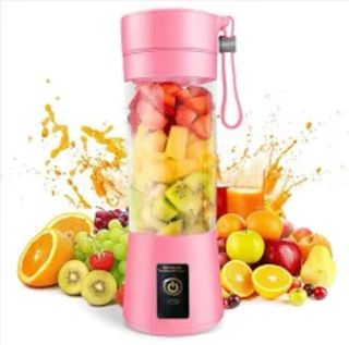 Mini Batidora USB 380ml Rosa