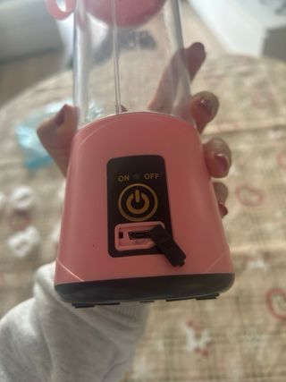 Mini Batidora USB 380ml Rosa