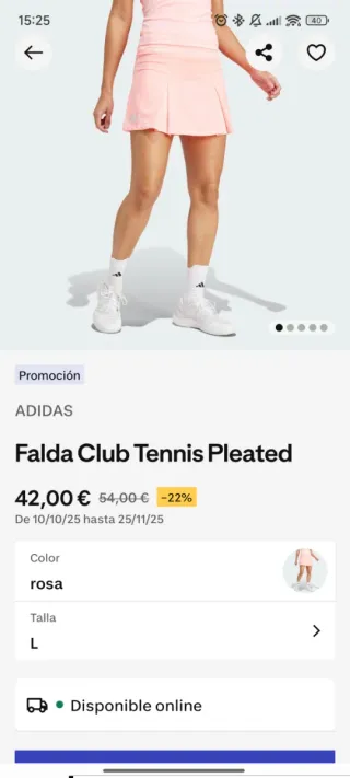 Falda Adidas con pantalón