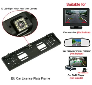 Portatarga con Telecamera Sensori Parcheggio