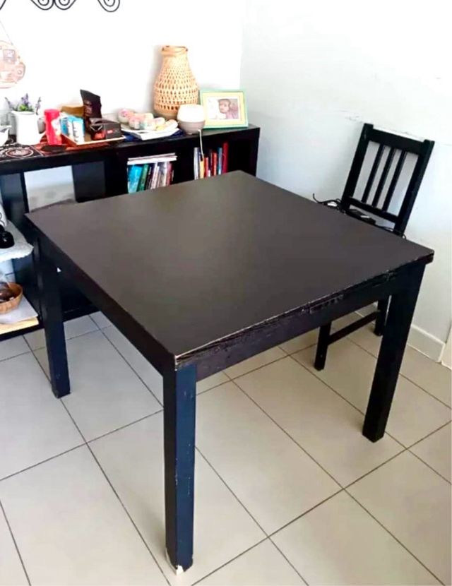 Mesa Comedor IKEA Negra Extensible