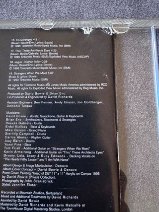 CD David Bowie 1. Outside