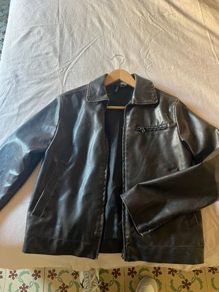 Chaqueta efecto piel aviador