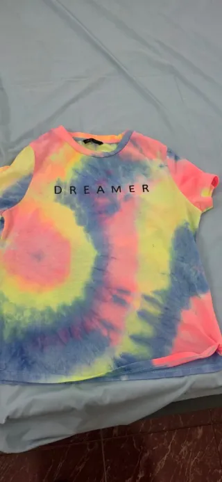 Camiseta Tie-Dye Rosa y Azul