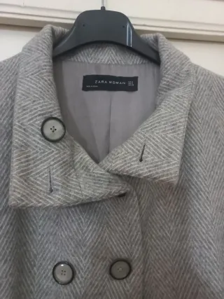 Abrigo mujer gris talla S