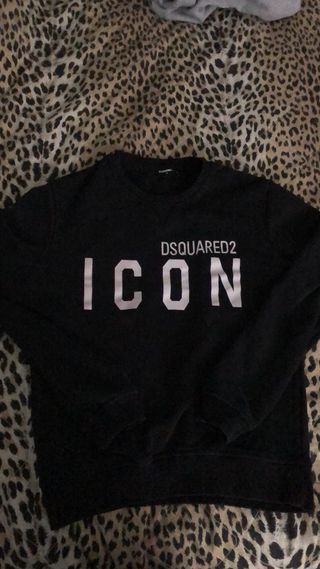 Felpa Dsquared2 Icon Nera Uomo/Donna