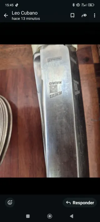 Cubertería Meneses Bañada en Plata,